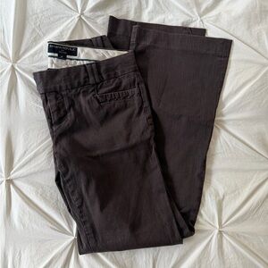 Banana Republic Brown Flared Low Rise Trousers Size 0P